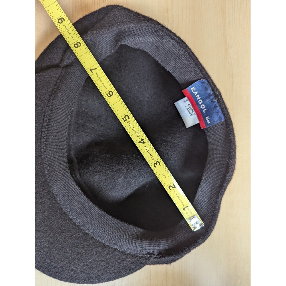 Kangol Wool Hawker Cap Black Newsboy Hat 0259BC03 Large - Picture 7 of 8